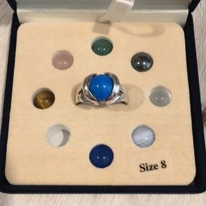 Vintage Sterling Legends Beads Ring